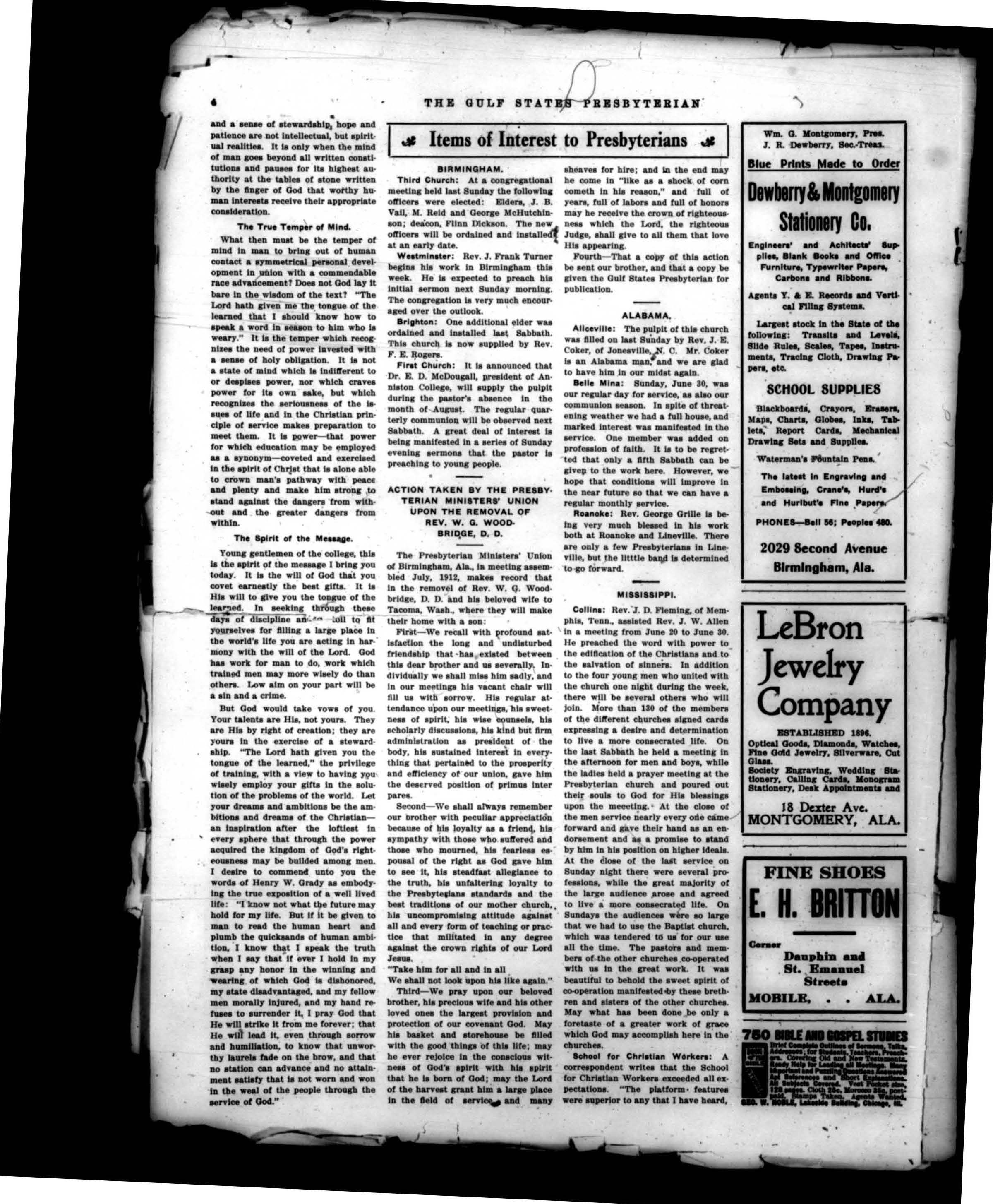 Third Church Elders and Deacons election